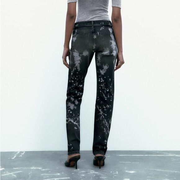 Zara Bleached Jeans New - Picture 7 of 9